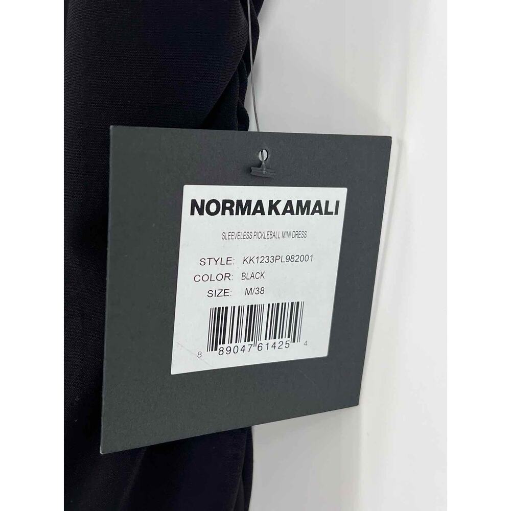 Norma Kamali Size M Black Ruched Stretch NEW Designer Dress - Picture 4 of 4